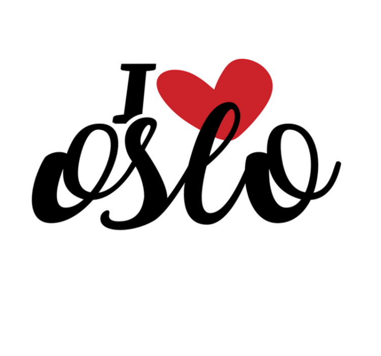 I love Oslo city nordic vinyl rug - TenStickers