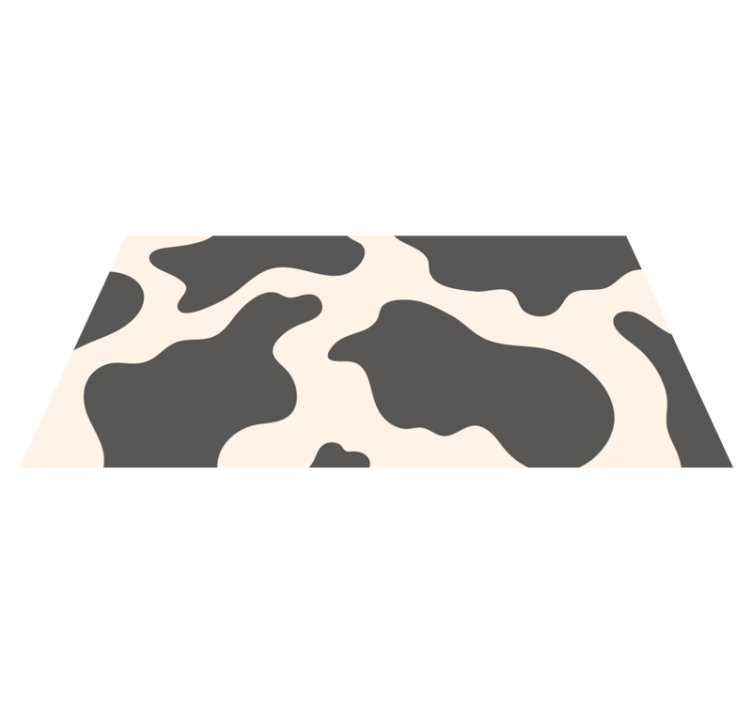 Classic cowhide animal print vinyl rug - TenStickers