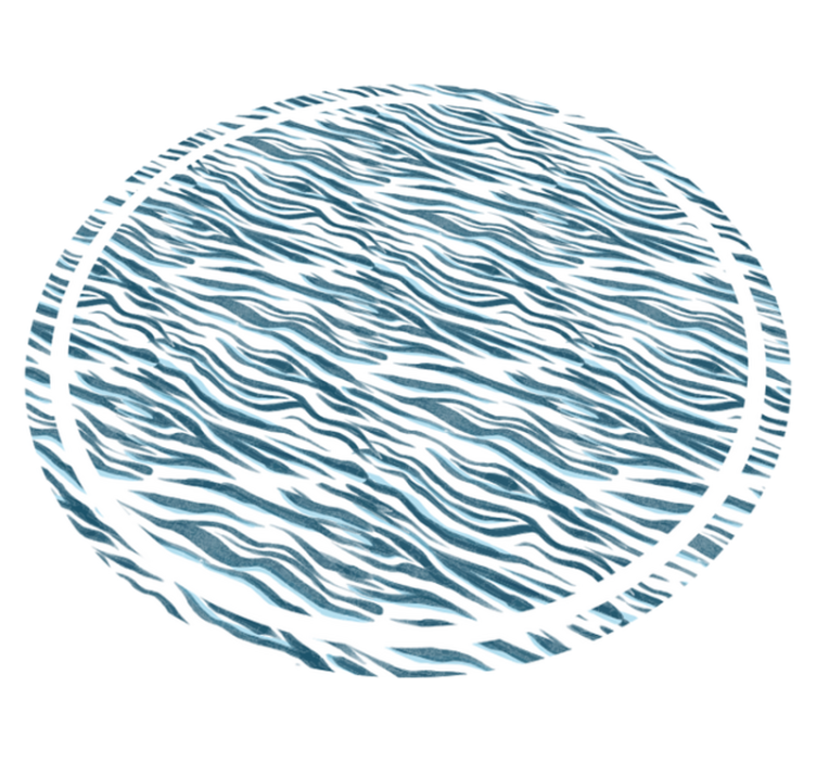 Blu animal print vinyl rug - TenStickers