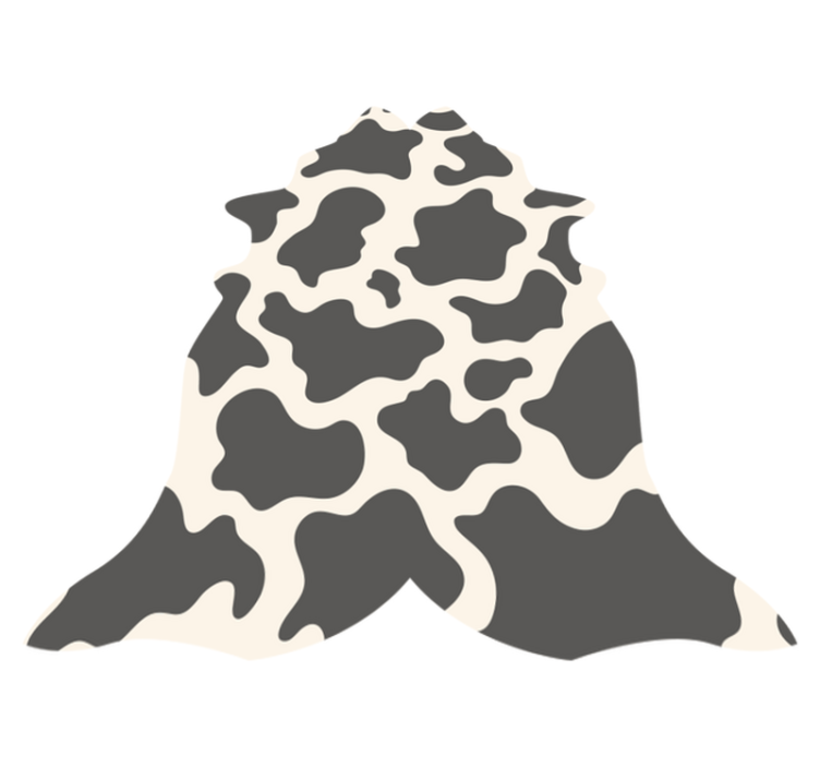 Cowhide Concept animal print vinyl rug - TenStickers