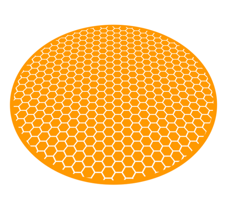 Honeycomb Motif texture vinyl rug - TenStickers
