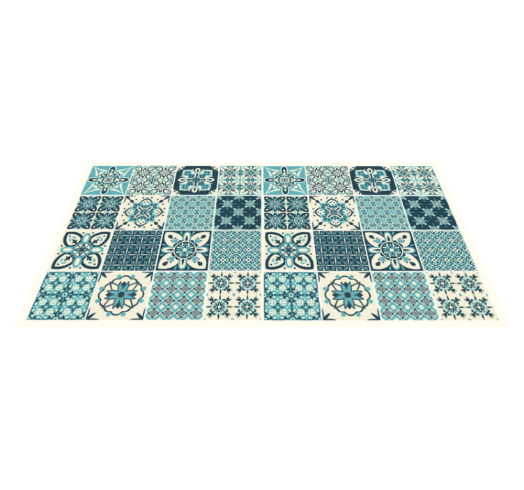 Portuguese multicolour shapes  tile carpet - TenStickers