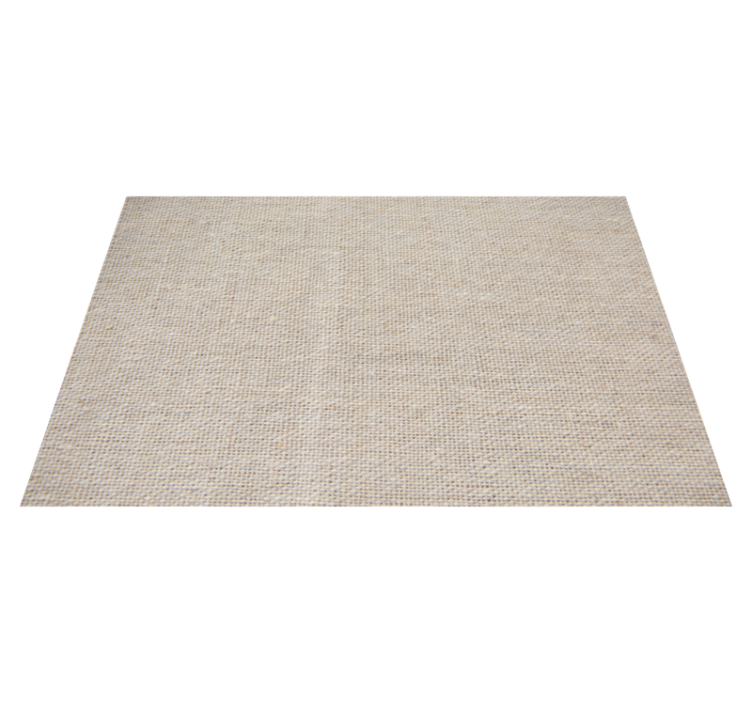 Natural beige cotton texture nordic vinyl rug - TenStickers