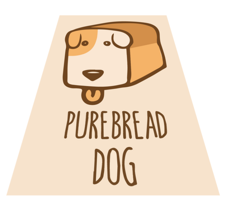 Pure bread puppy custom rug - TenStickers