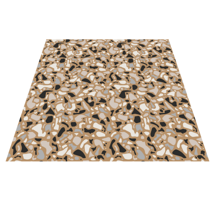 Classic brown terrazzo texture carpet - TenStickers