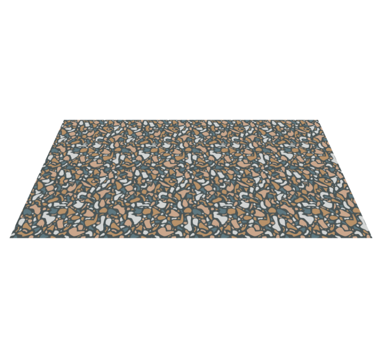 Abstract Pebble Pattern texture vinyl rug - TenStickers