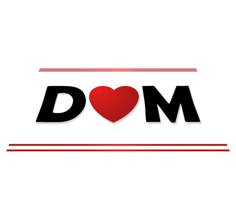 Personalized duo initials custom vinyl rug - TenStickers