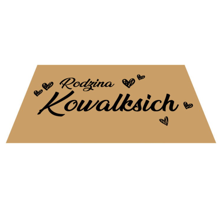 Name of the family in black  entrance hall - TenStickers