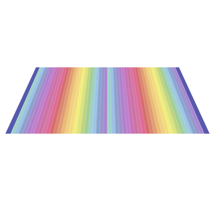 Thin rainbow stripes vinyl carpet - TenStickers