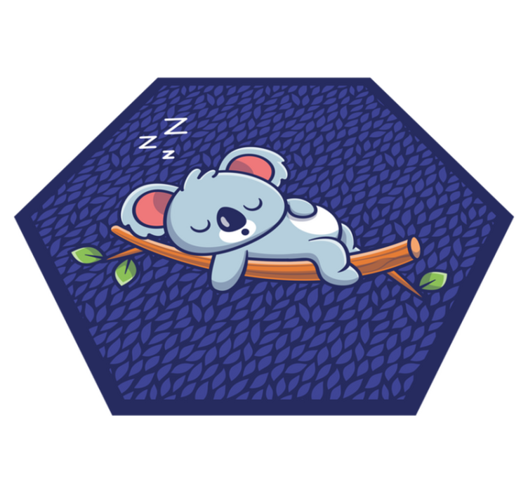 Sleepy Koala Kid kids vinyl rug - TenStickers