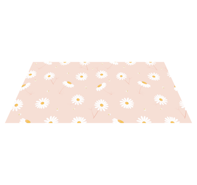 Daisy Floral Arrangement vinyl rug flowers - TenStickers