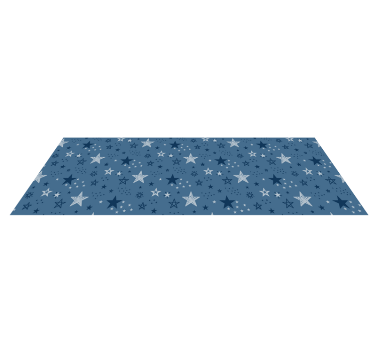Stars with different patterns bathroom flooring - TenStickers