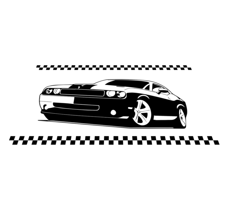 Stylish sports cars teenage bedroom vinyl rug - TenStickers
