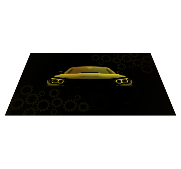 Modern car concept living room rug - TenStickers