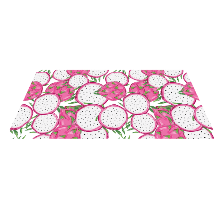 Tropical Fruit Concept kitchen vinyl rug - TenStickers