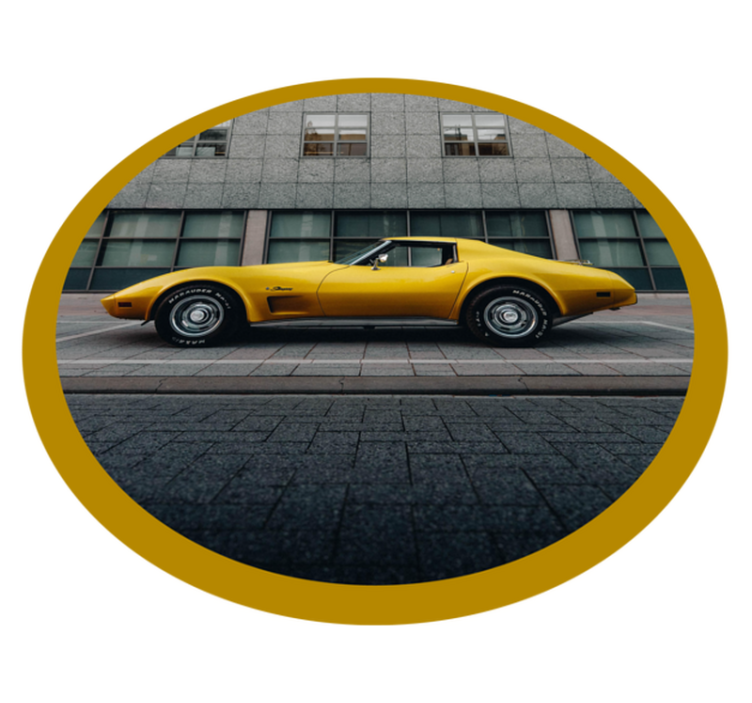 Chevrolet Corvette vintage rug - TenStickers
