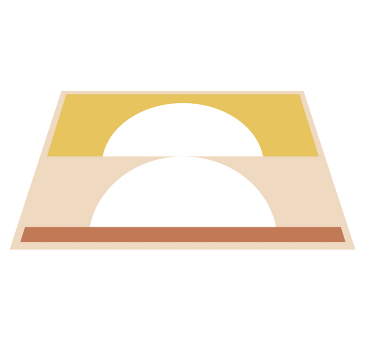 CIRCULAR MINIMALISM minimalist vinyl rug - TenStickers