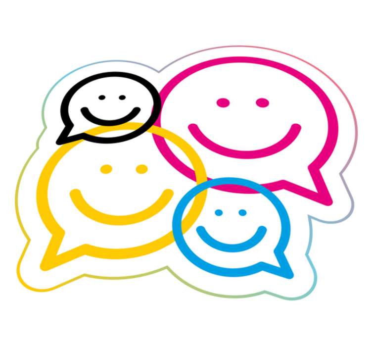 Smiley Face Collection teenage bedroom vinyl rug - TenStickers