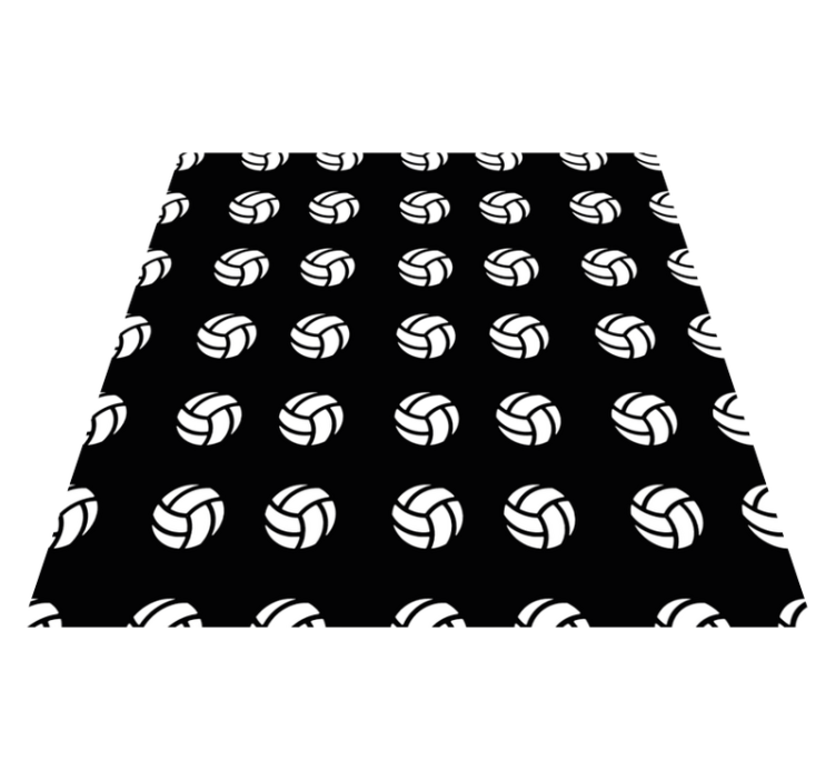 VOLLEYBALL PATTERN vinyl rug gaming - TenStickers