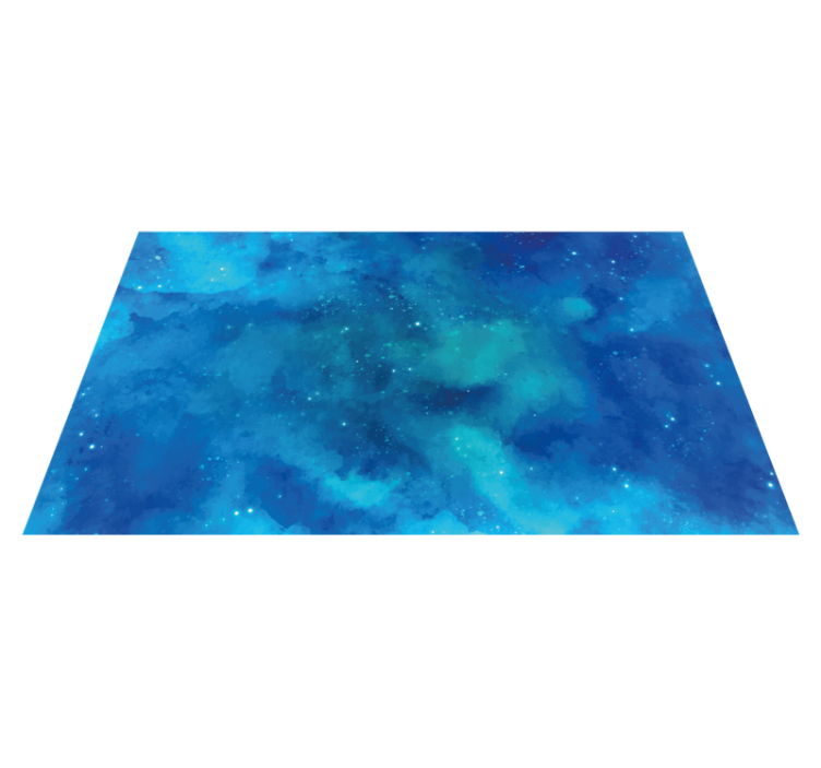 Nocturnal sky teenage bedroom vinyl rug - TenStickers