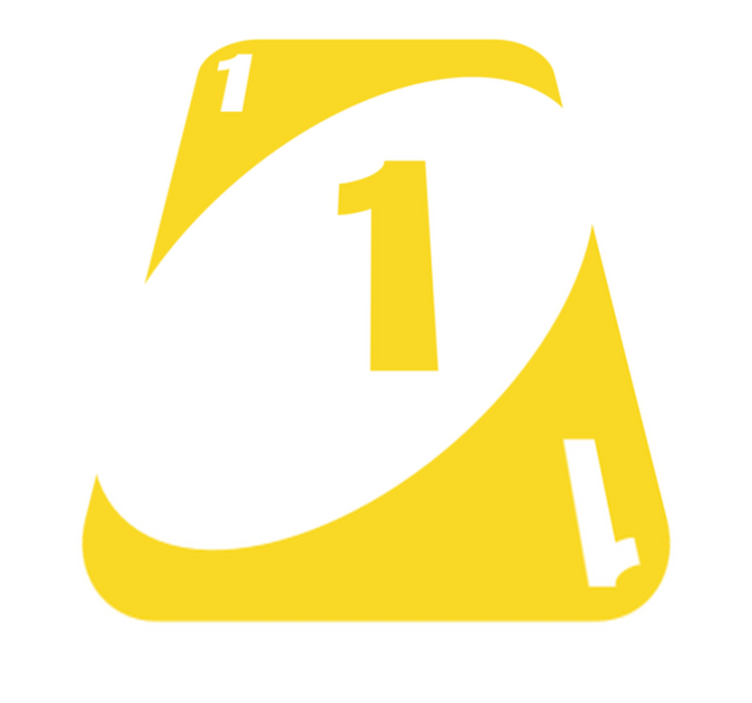 Yellow Number One vinyl rug gaming - TenStickers