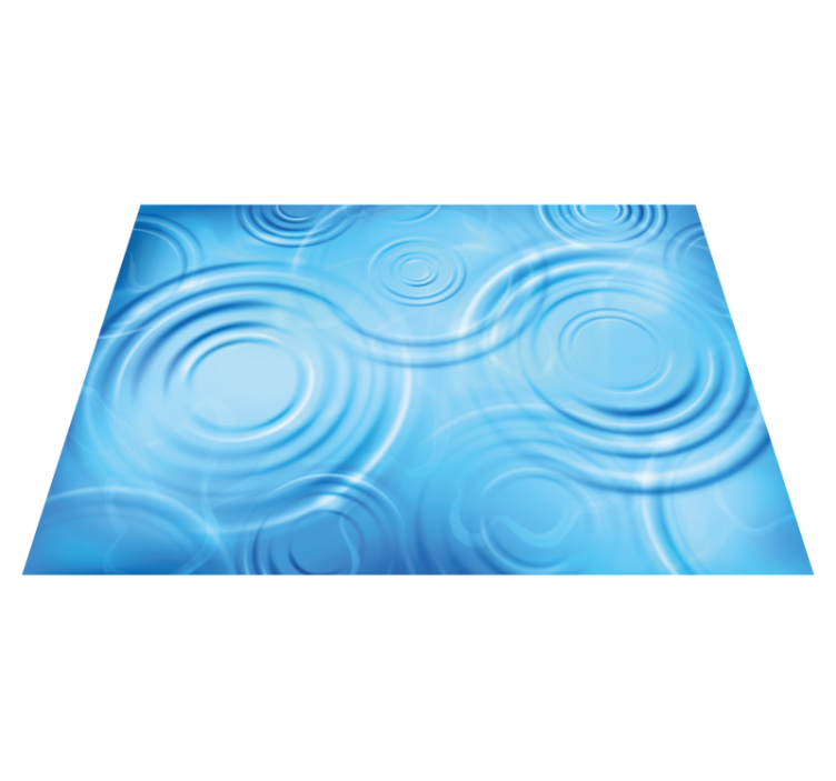 Water Ripples Effect texture vinyl rug - TenStickers