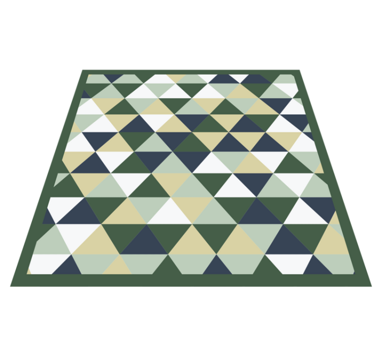 Triangular Forms geometric vinyl rug - TenStickers