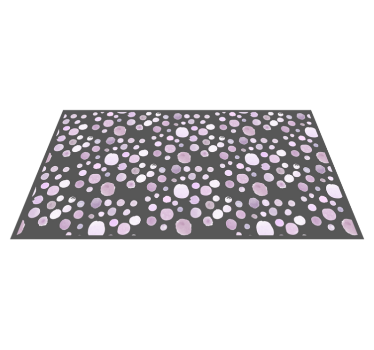 Soft polka dots texture vinyl rug - TenStickers