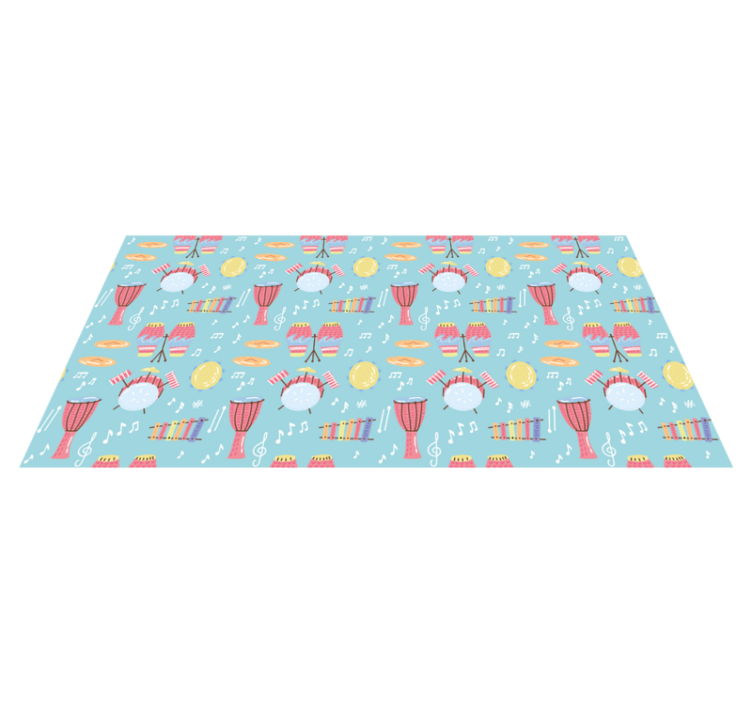 Musical Instruments Fun vinyl rug - TenStickers