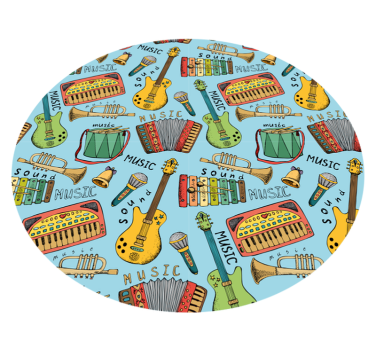 Vinyl rug for musical instruments enjoyment - TenStickers