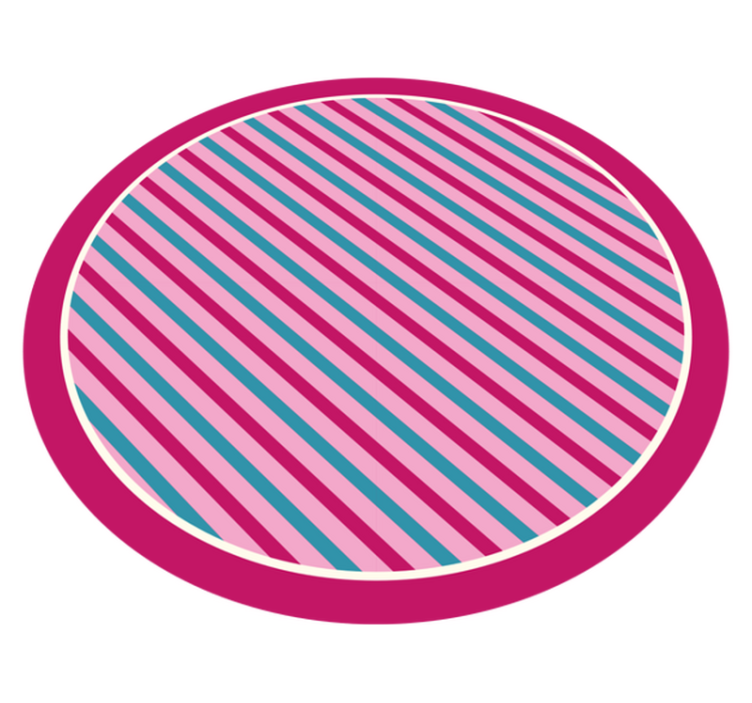 Vibrant Striped Aesthetic striped vinyl rug - TenStickers