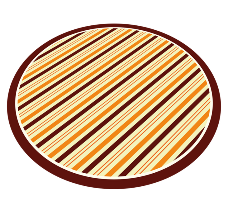 Colorful striped style striped vinyl rug - TenStickers