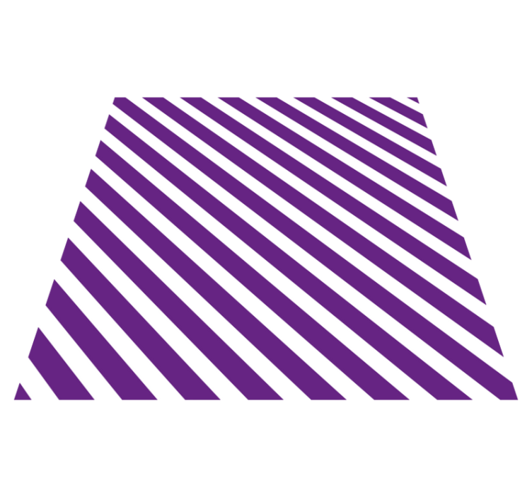 Purple striped pattern striped vinyl rug - TenStickers