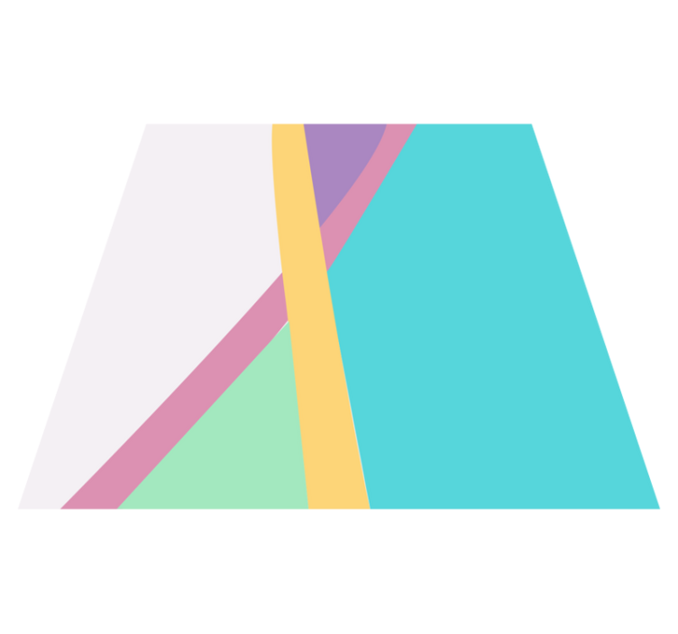 Modern vinyl rug colorful abstract layers - TenStickers