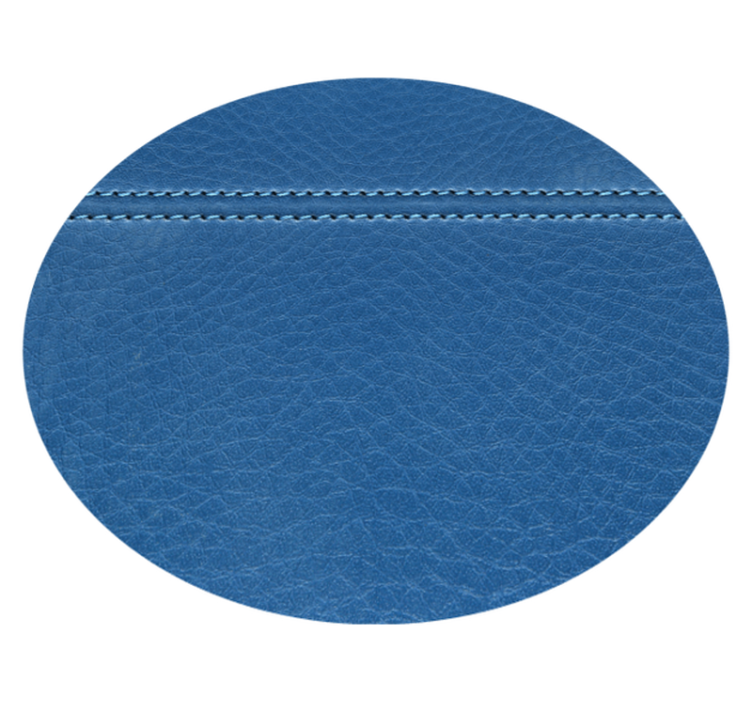 Texture vinyl rug in leather blue effect - TenStickers
