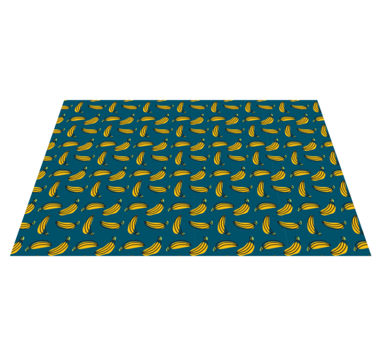 Banana Pattern texture vinyl rug - TenStickers