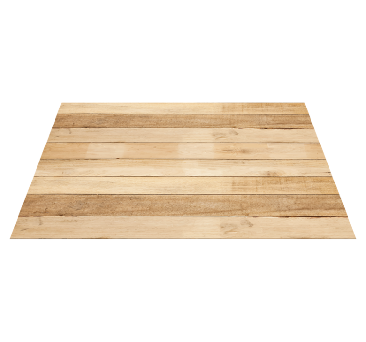 Light color wood planks wood effect vinyl rug - TenStickers