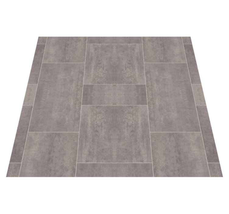 Gray stone square tile carpet - TenStickers
