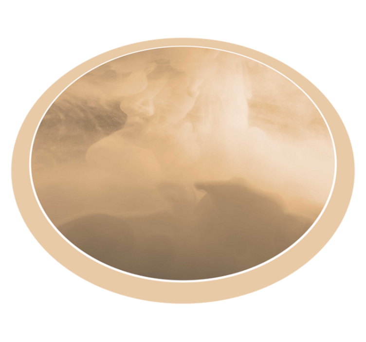 Soft Cream Waves vinyl rug bathroom - TenStickers