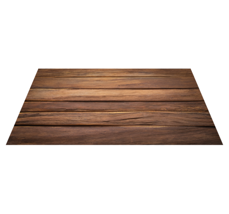 Wood horizontal planks living room rug - TenStickers