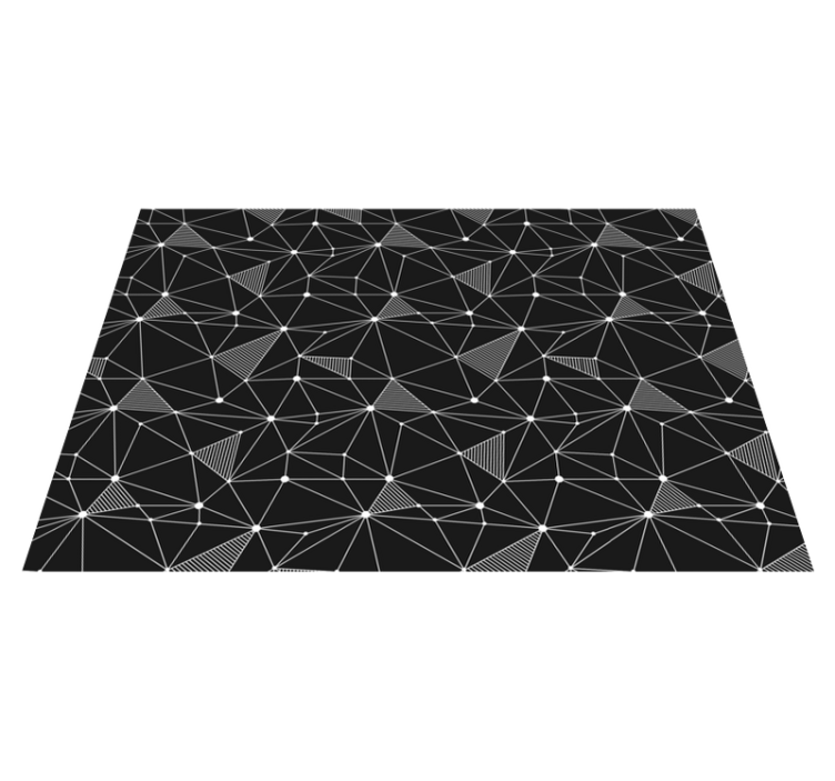 Bold geometric shapes geometric vinyl rug - TenStickers