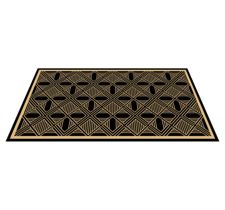 Art deco Great Gatsby style pattern vintage rug - TenStickers