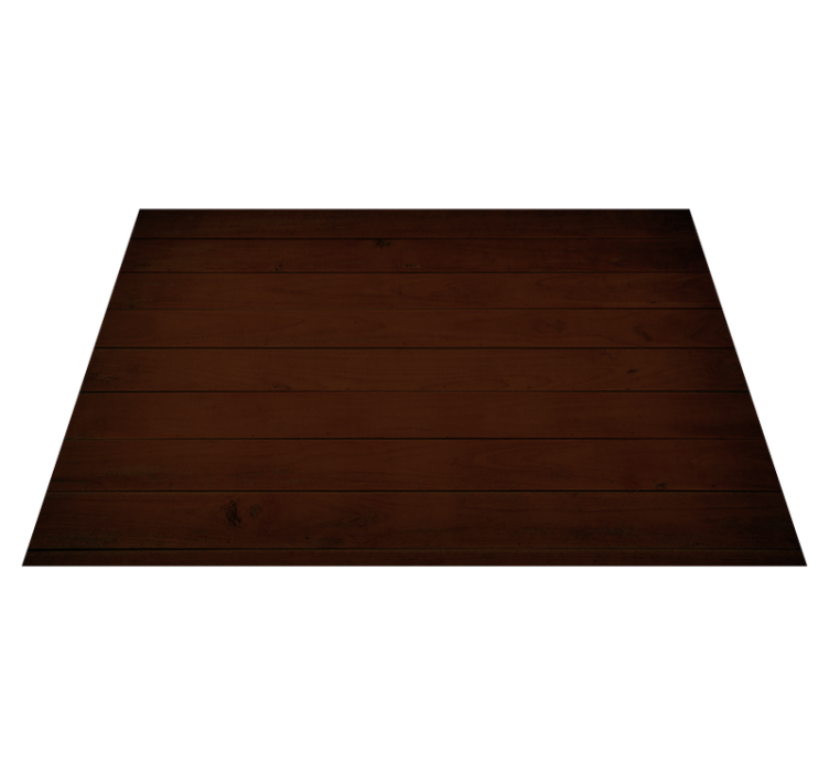 Raw brown planks pattern wood effect vinyl rug - TenStickers
