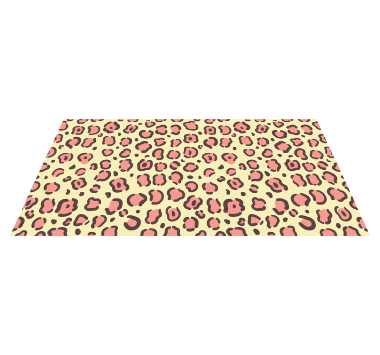 Leopard Patterned Accents animal print vinyl rug - TenStickers