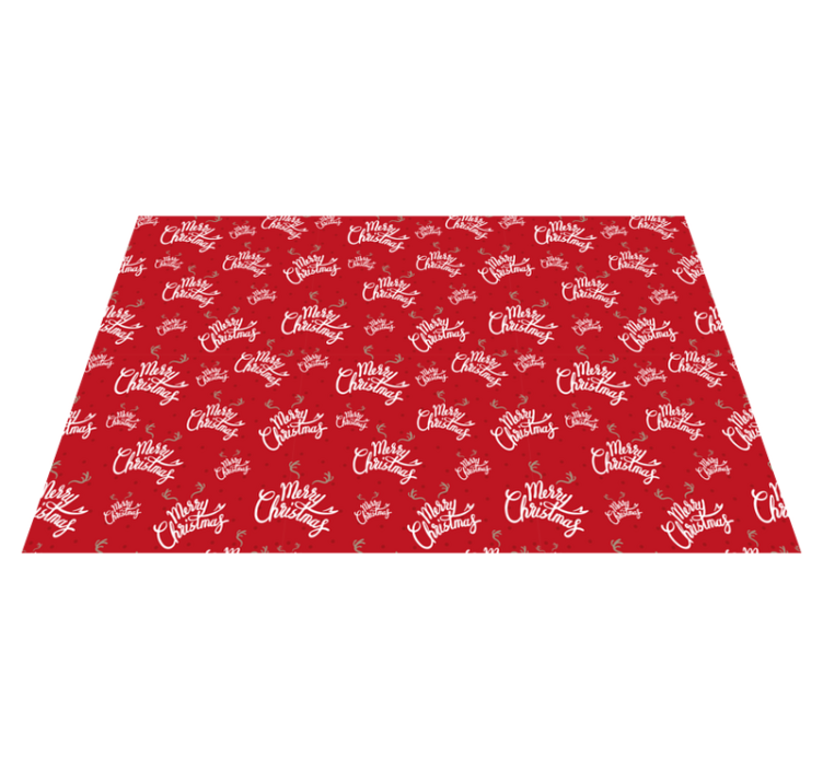 Merry christmas reindeer Christmas vinyl rug - TenStickers