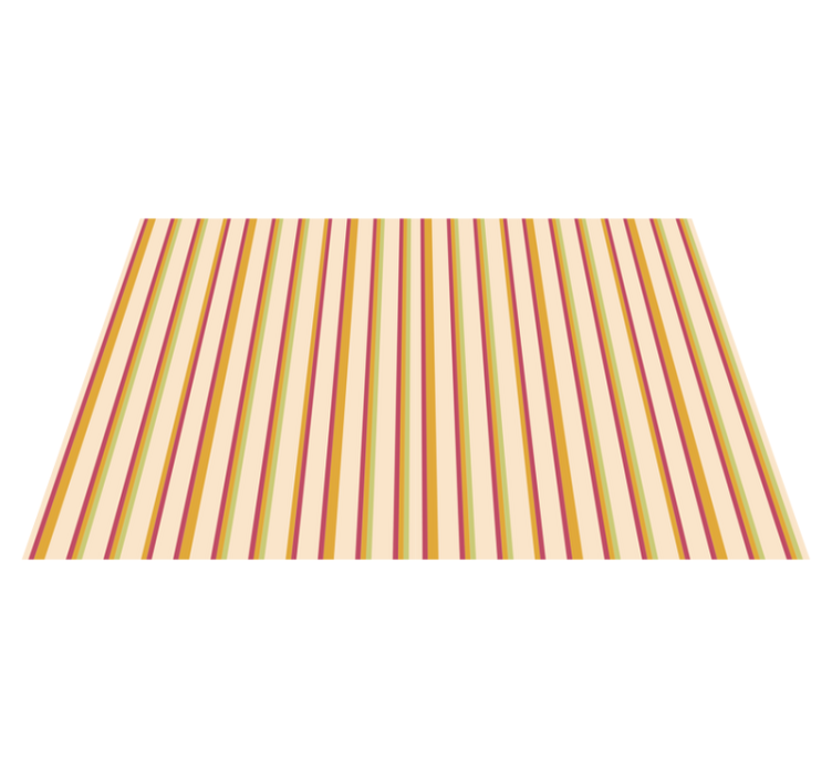 Striped vinyl rug multi-striped elegance - TenStickers