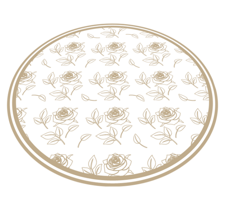 Rose Floral Arrangement vinyl rug flowers - TenStickers
