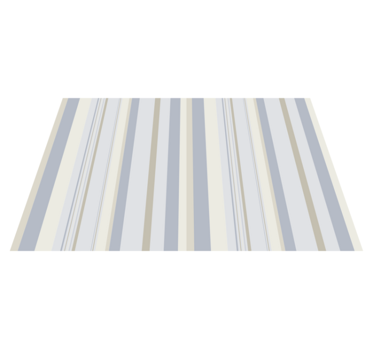 Chic striped motif striped vinyl rug - TenStickers