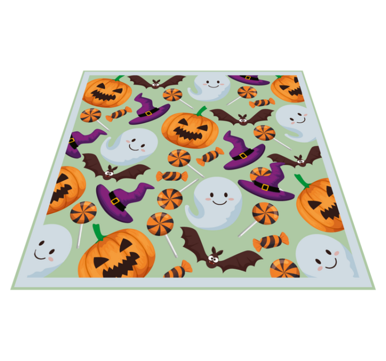 Halloween vinyl rug happy halloween spirit - TenStickers