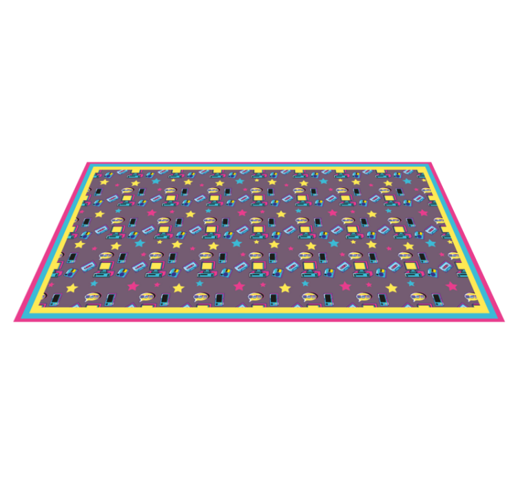 Colorful Tech Toys vinyl rug - TenStickers